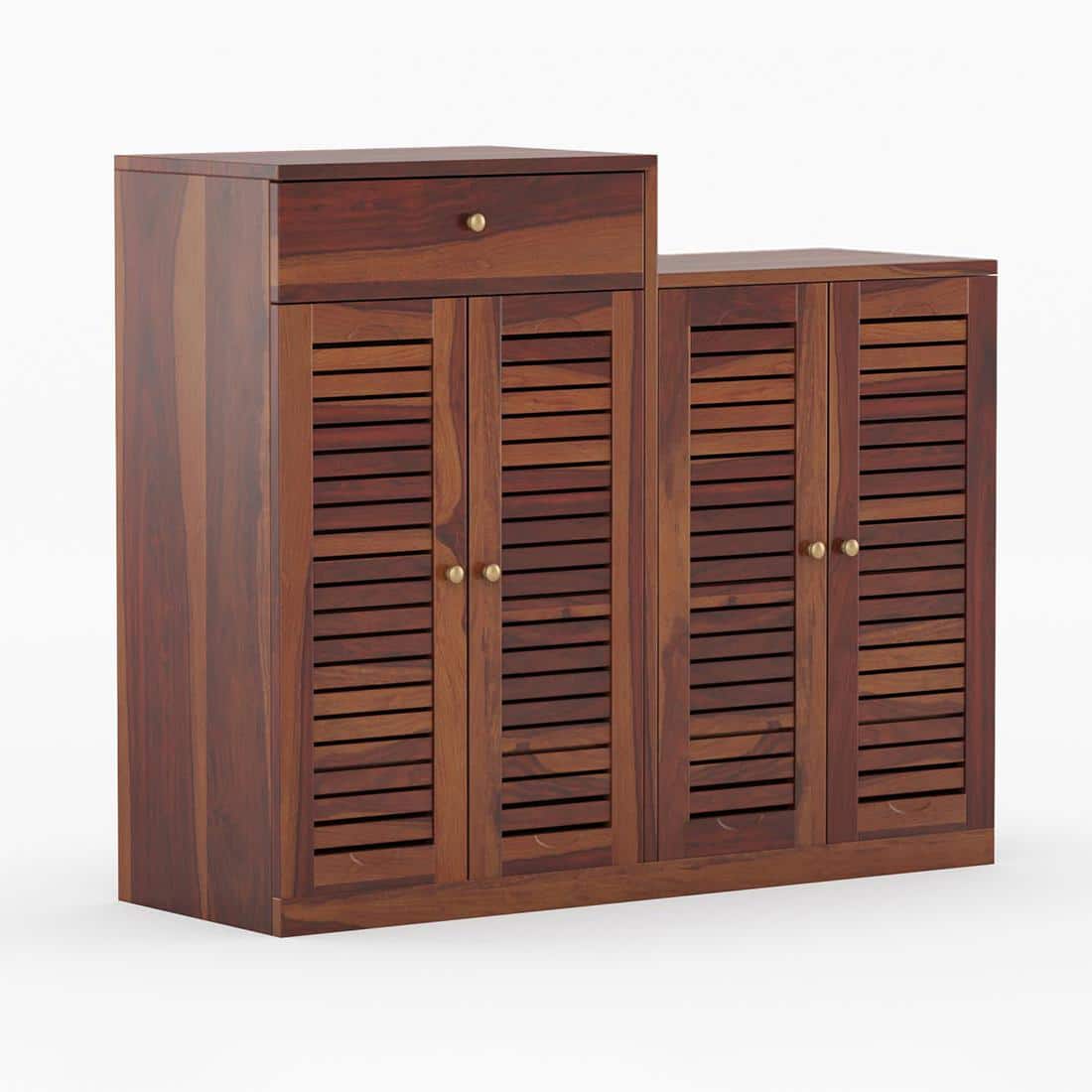 Danta Shoe Rack Of 30 Pairs In Provincial Teak Color