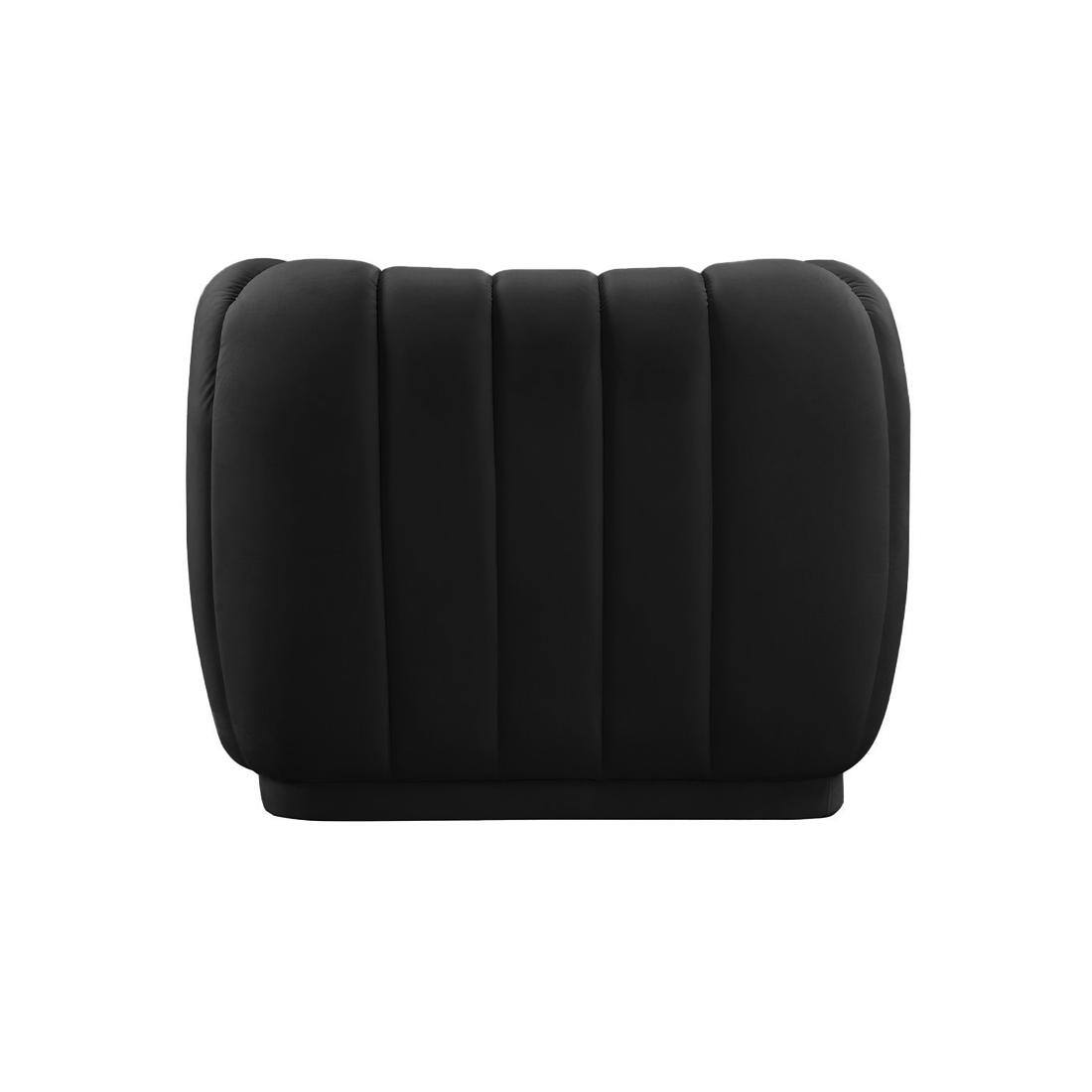 Rosa Fabric Sofa (Black)