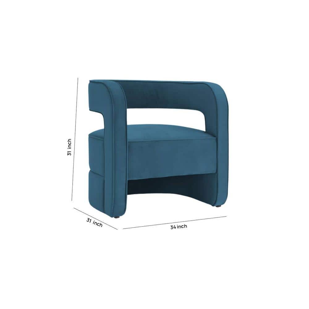 Jordy Accent Chair in T Blue Colour