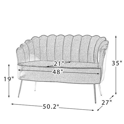 Ukraine Fabric Sofa (Blue)