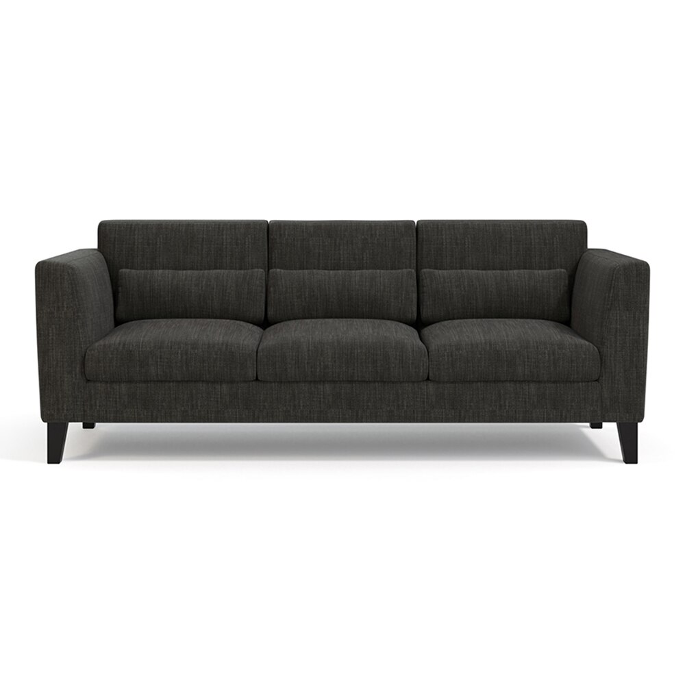 Lewis Sofa Set (Colour : Graphite Grey, Cushion : Hard, Seater : 3+2+1)
