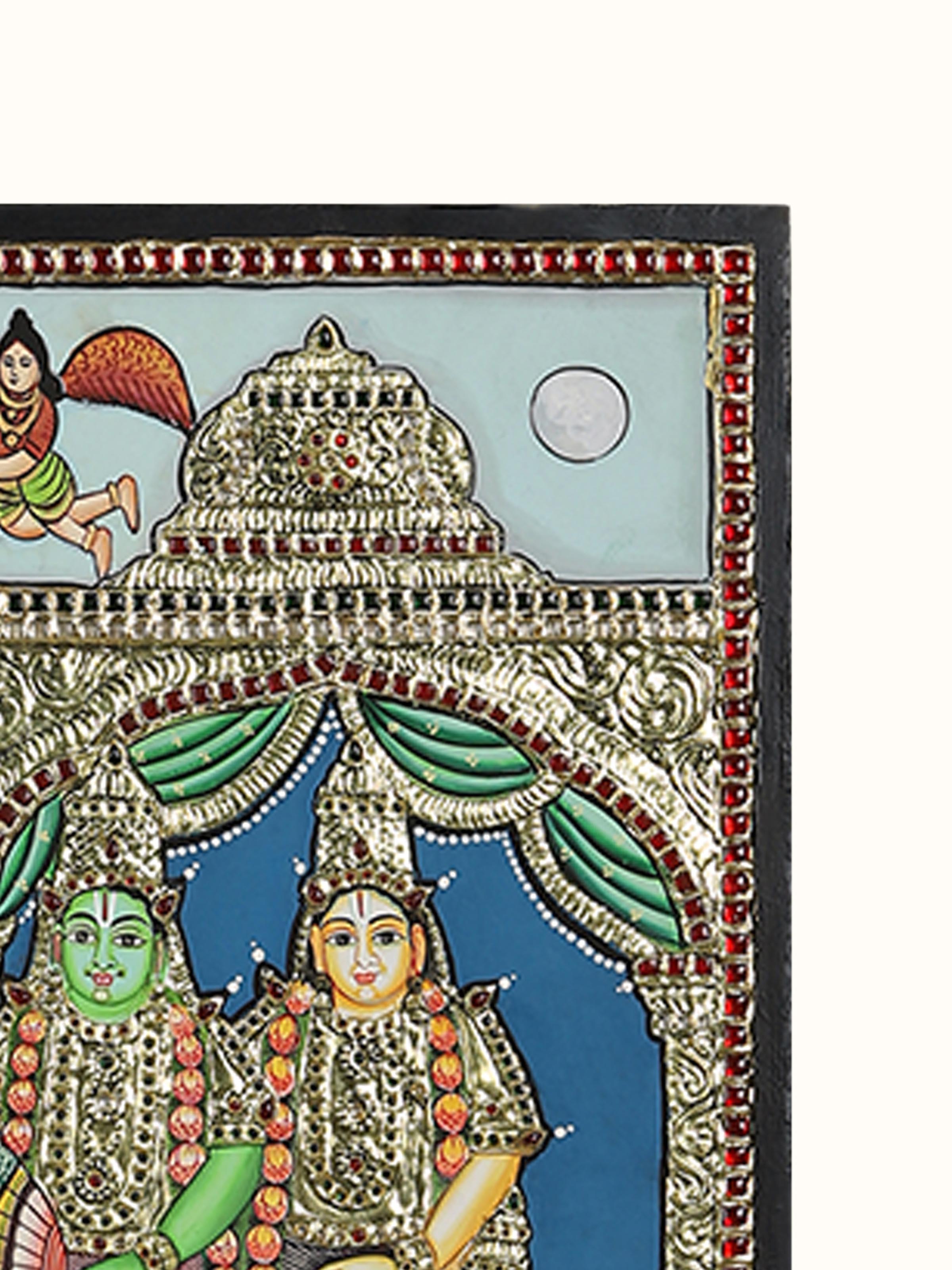 Sri Rama Pattabhishekam Thanjavur Painting