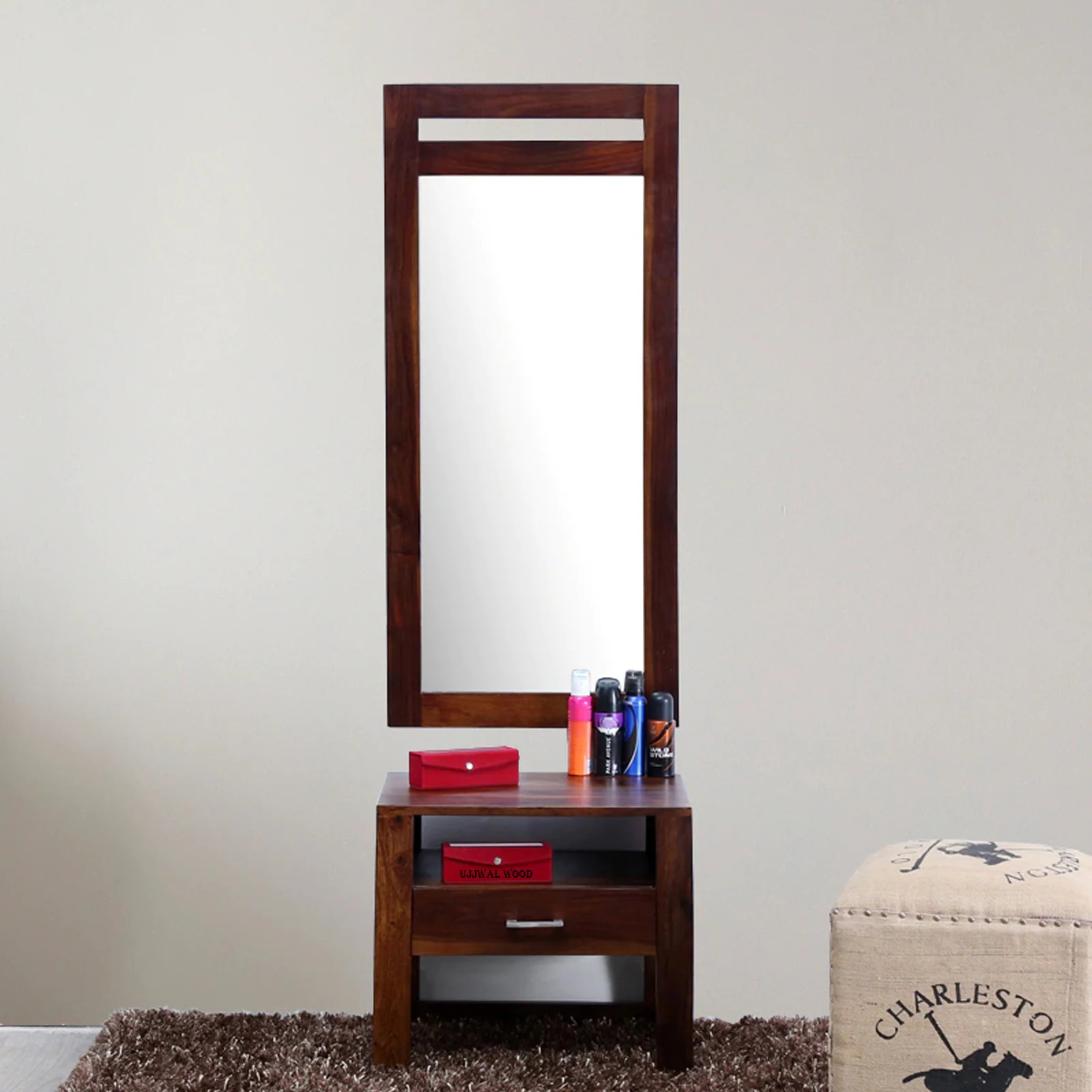 Sheesham Wood Dresser In Scratch Resistant Honey Oak Finish