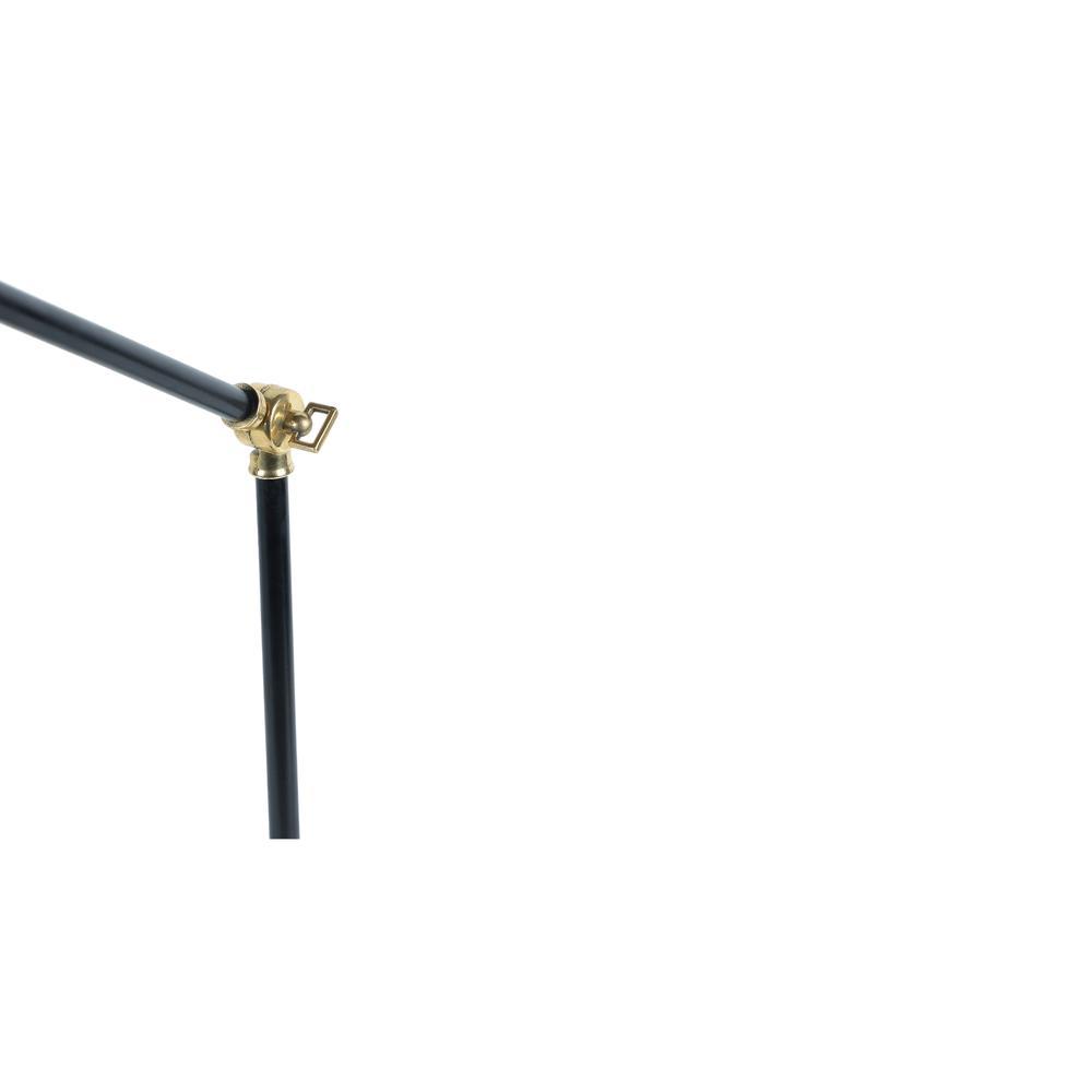 Designer Black Study Lamp With Metal Base