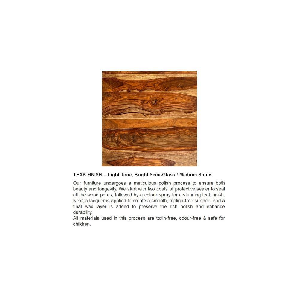 Oakmont Sheesham Wood Dining Table In Teak Finish