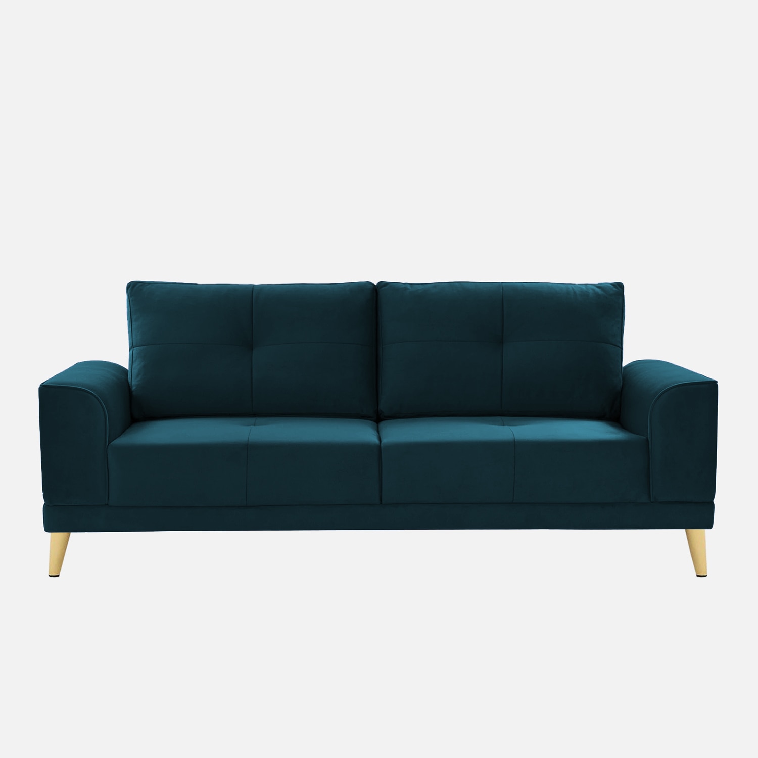 Nency Velvet 3 seater Sofa T Blue - Home Lifestylez