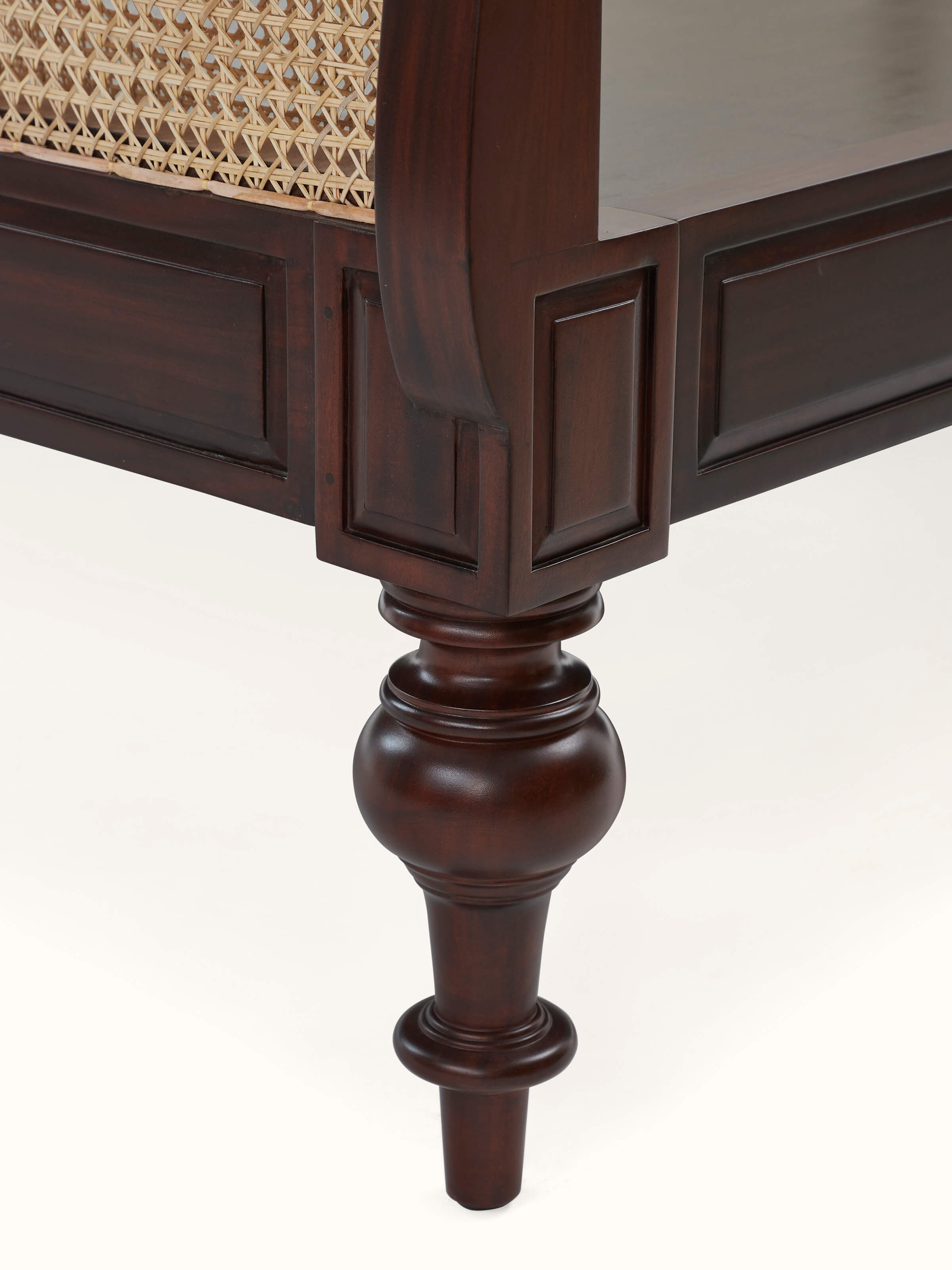 Mahogany Wood King-Size Bed