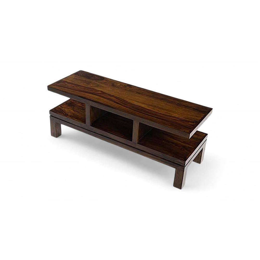Allen Sheesham Wood TV Entertainment Unit in Mahogany Finish