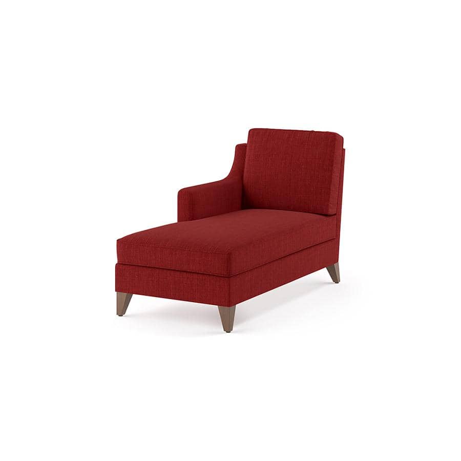 Abbey Sectional Sofa (Colour : Salsa Red, Cushion : Hard, Seater : Left Aligned 2 Seater + Left Aligned Chaise)