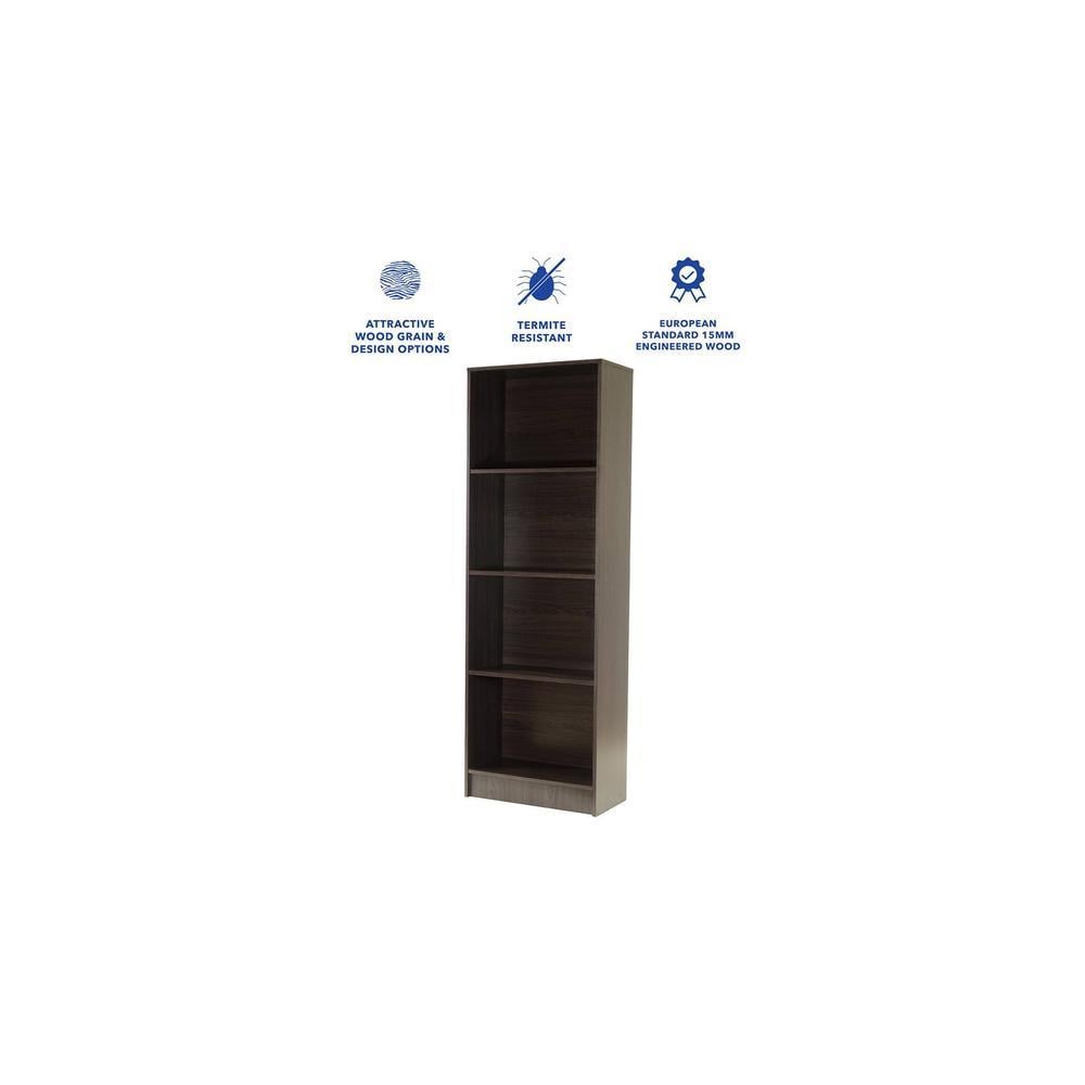 Hayao 4 Tier Book Shelf in Wenge Finish