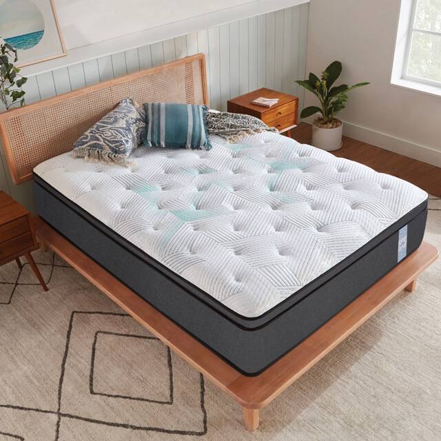Euro Top Hybrid Latex  Spring Mattress (75 x 30 in, 6 Inches) - Springtek