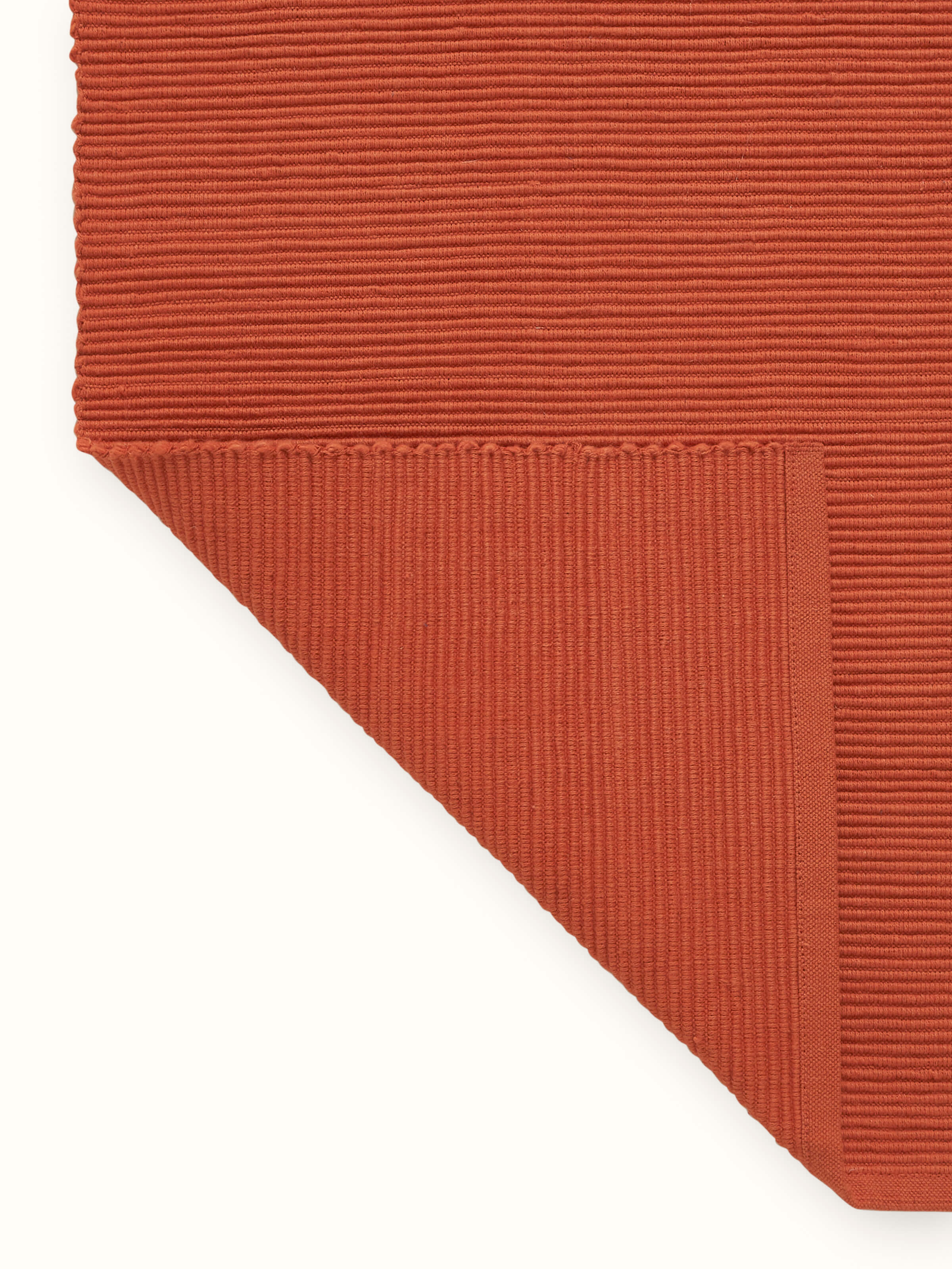 Back view illustrating the neat edges and durable handloom cotton material