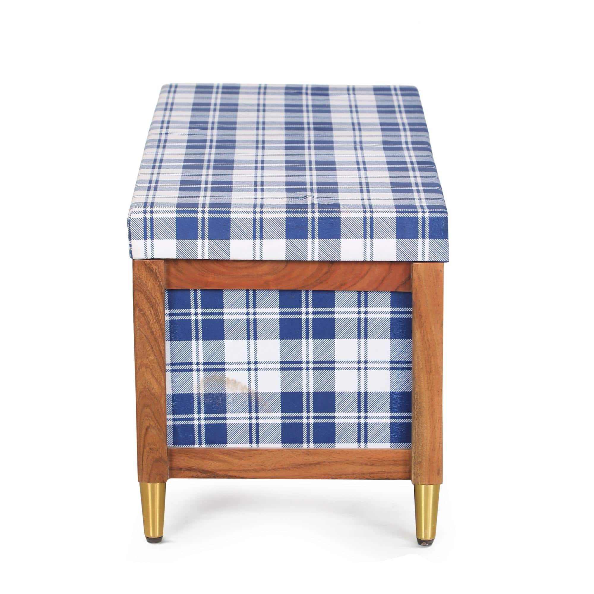 Harper Trunk In Blue Checks