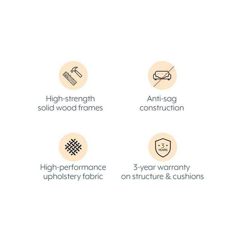 Apollo Sofa (Colour : Salsa Red, Cushion : Hard, Back Type : Regular, Seating Capacity : Right Aligned 3 Seater + Right Aligned Chaise)