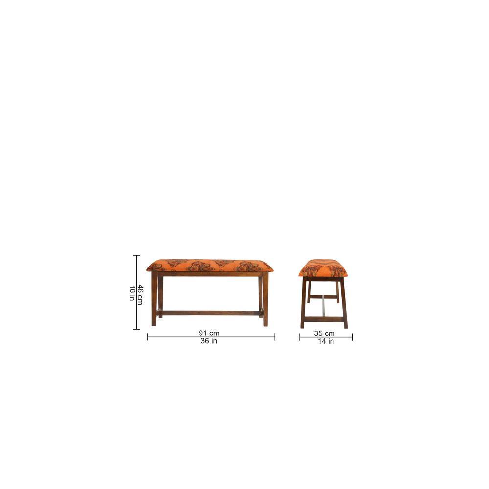 Aegiale Solid Wood Bench In Provincial Teak Finish