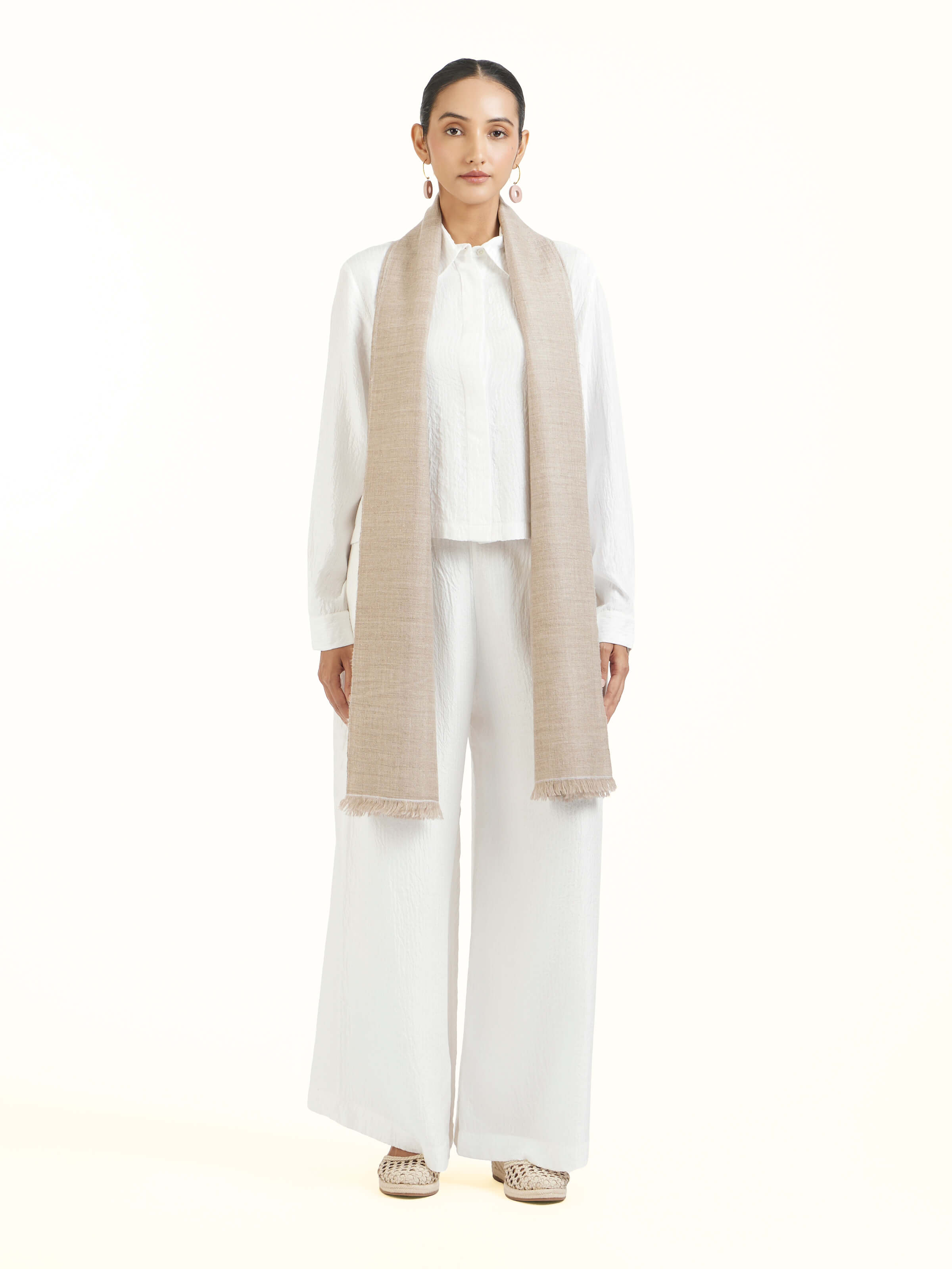 Beige Cashmere Stole