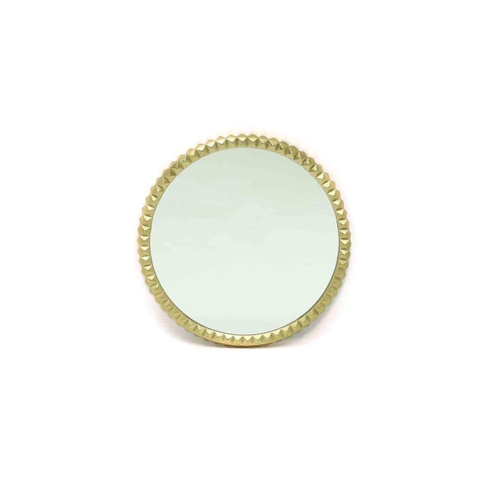 Gleaming Gold Stainless Steel Wall Mirror in gold color