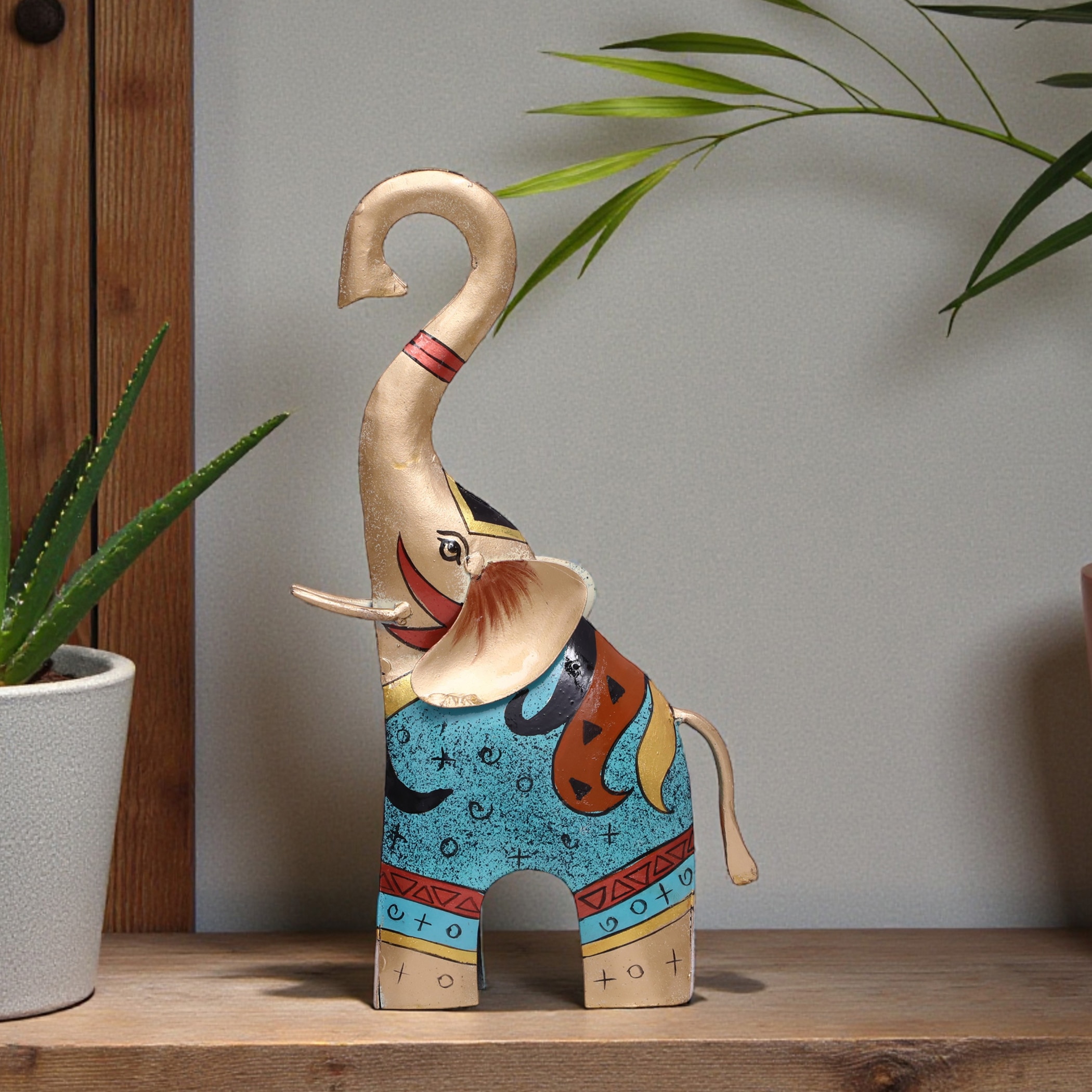 Myron Metal Showpiece in Multicolor - Vedas