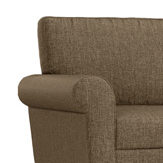 Oxford 1 Seater Fabric Sofa in Dune Colour
