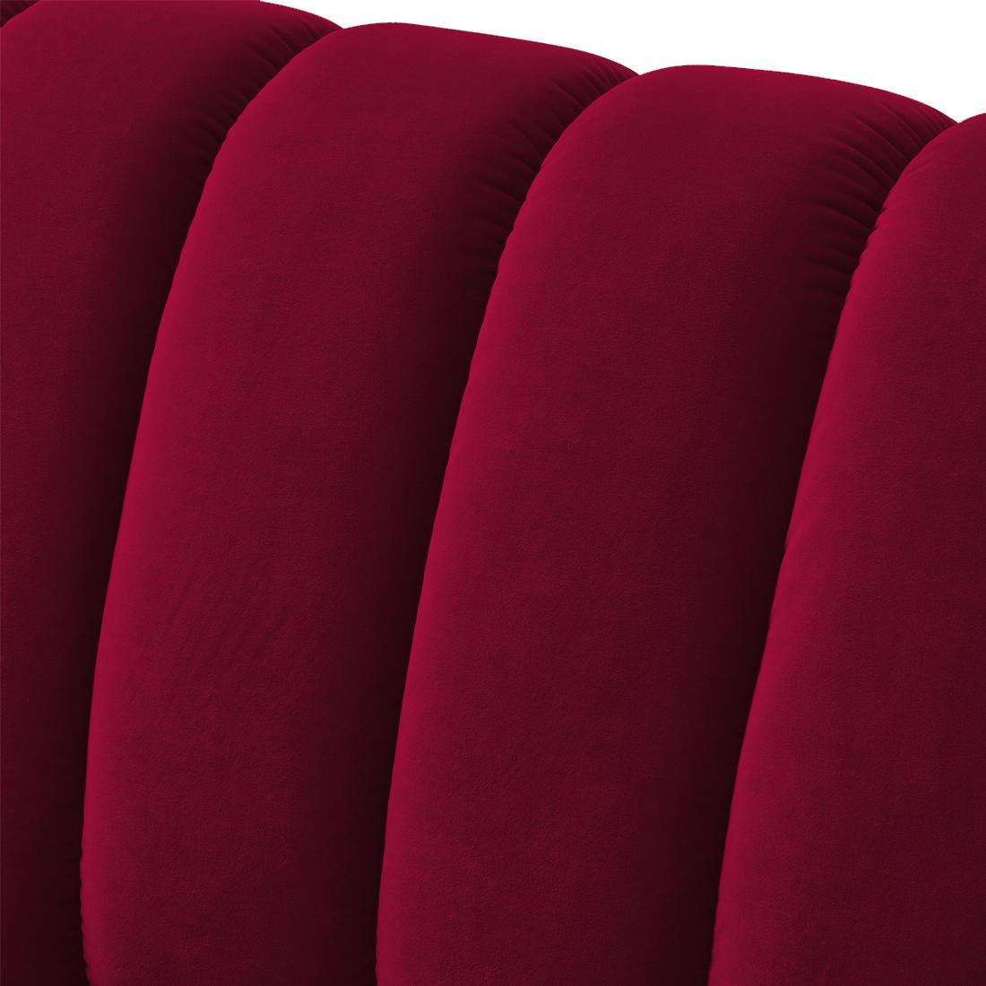 Rosa Fabric Sofa (Maroon)