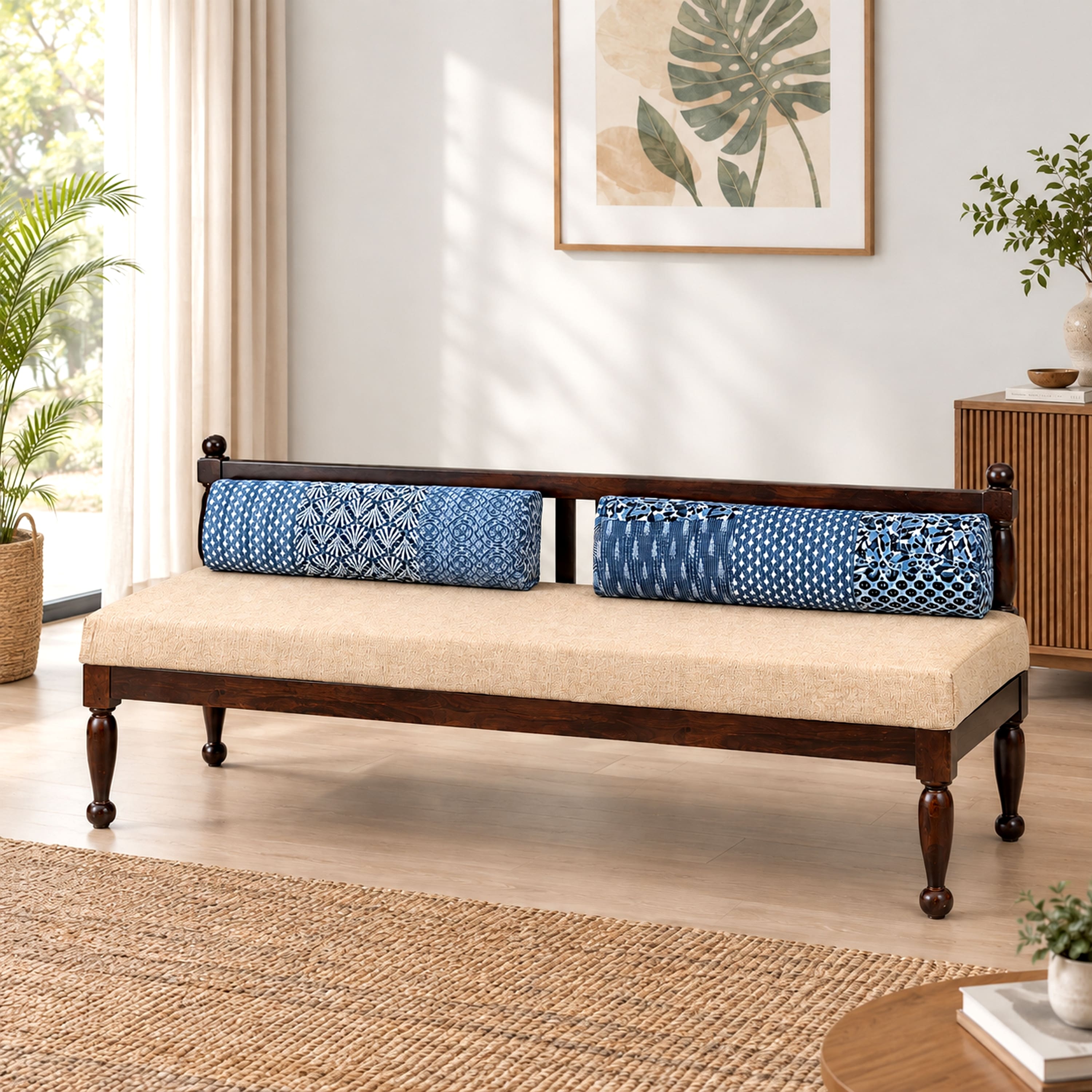 Daylesford Sheesham Wood Mid Century Diwan