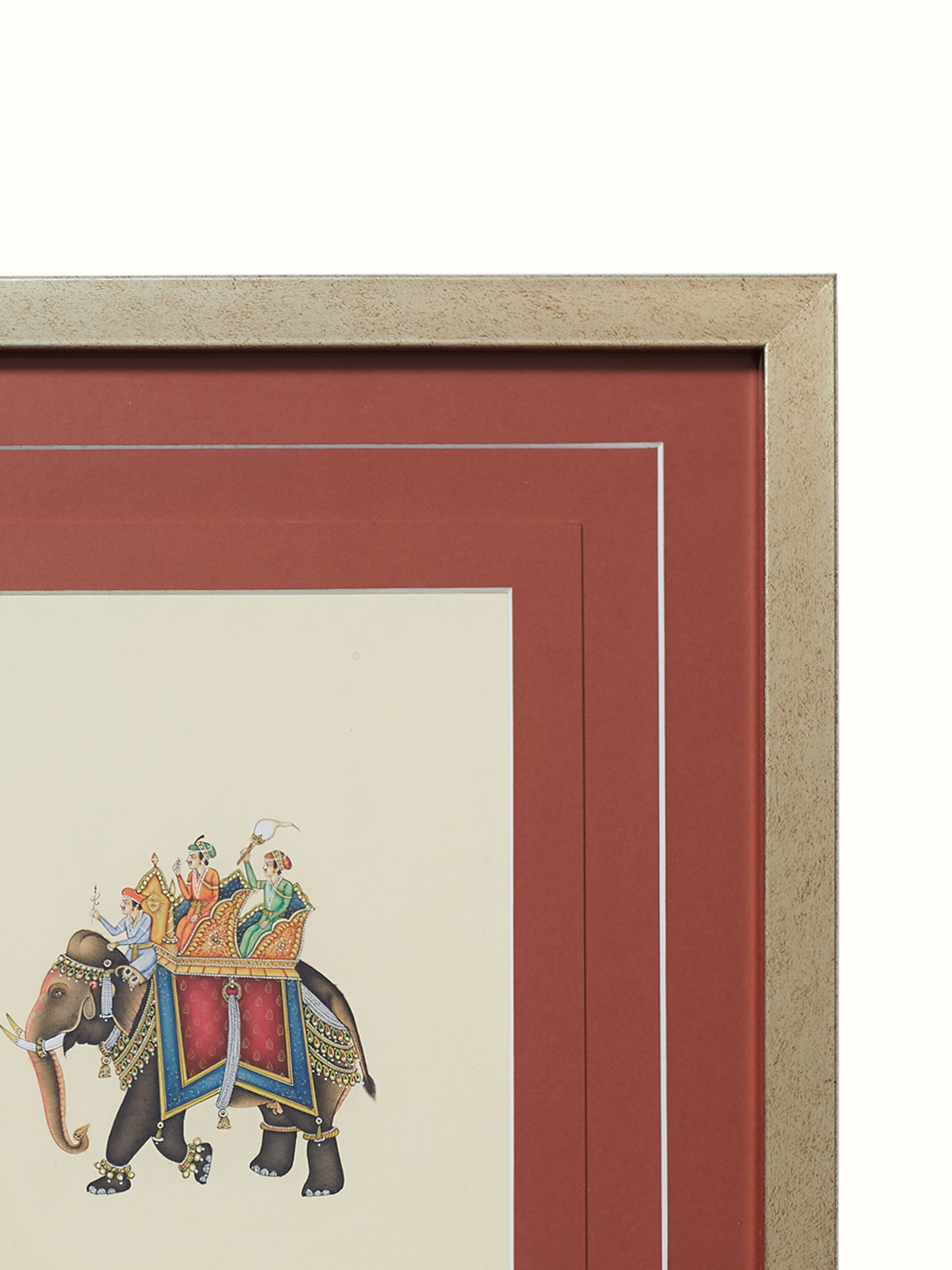 Royal Elephant Miniature Painting