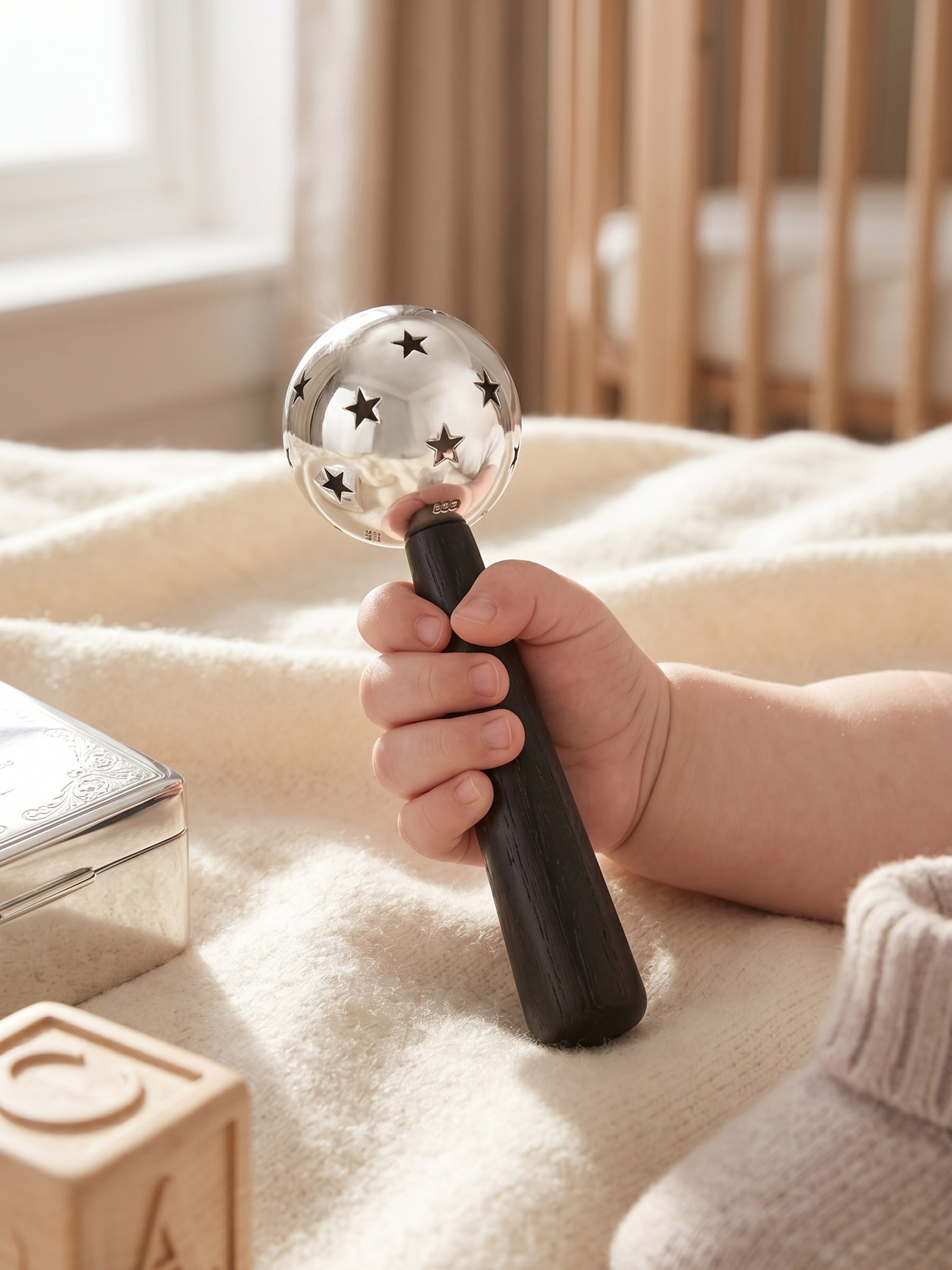 Silver Star Rattle