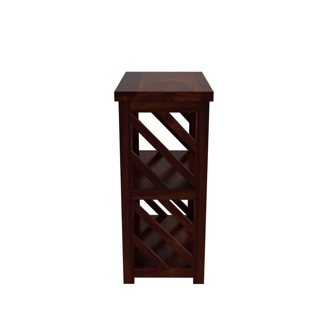 Lala XL Solid Wood Bookshelf in Walnut Finish