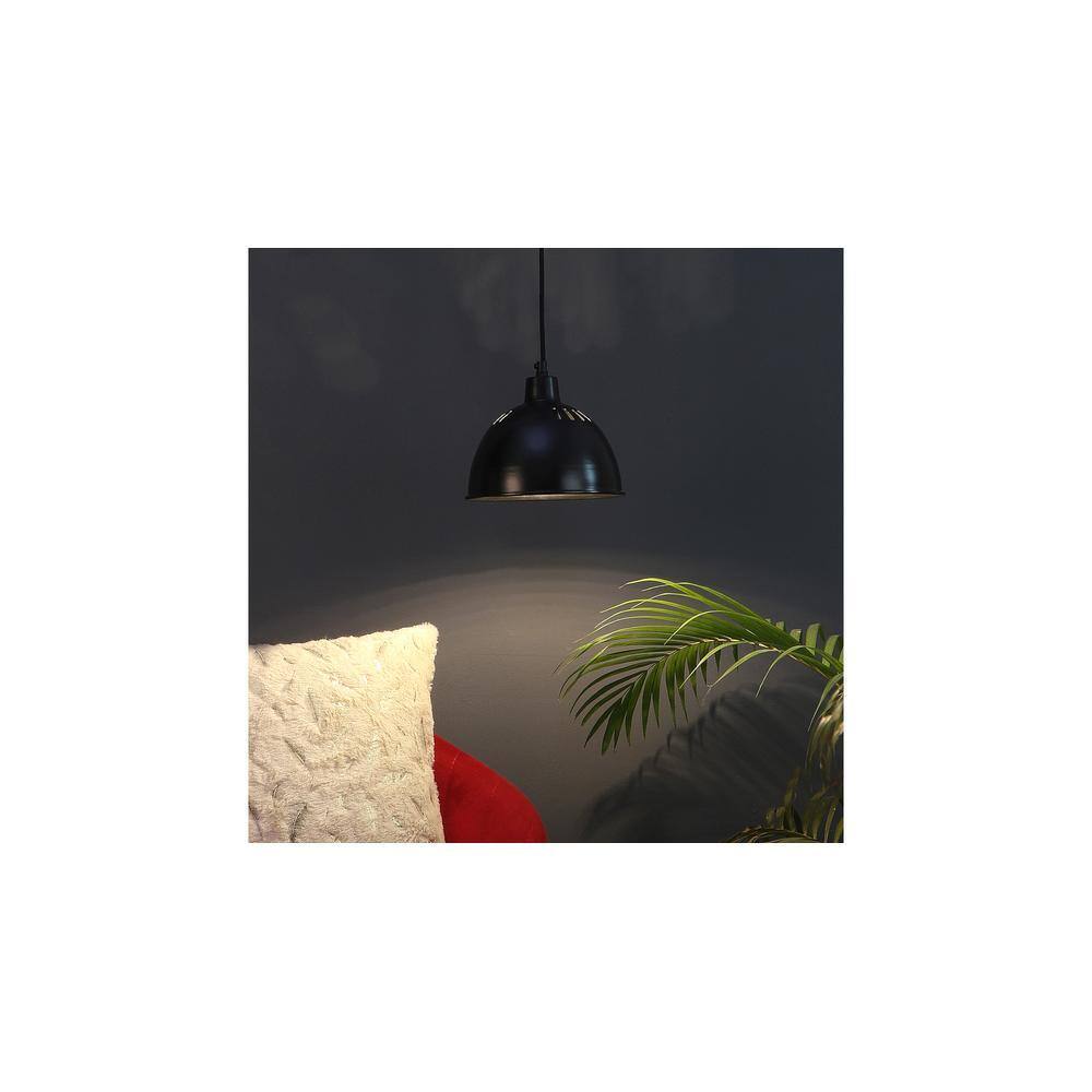 All Black Metal Hanging Light
