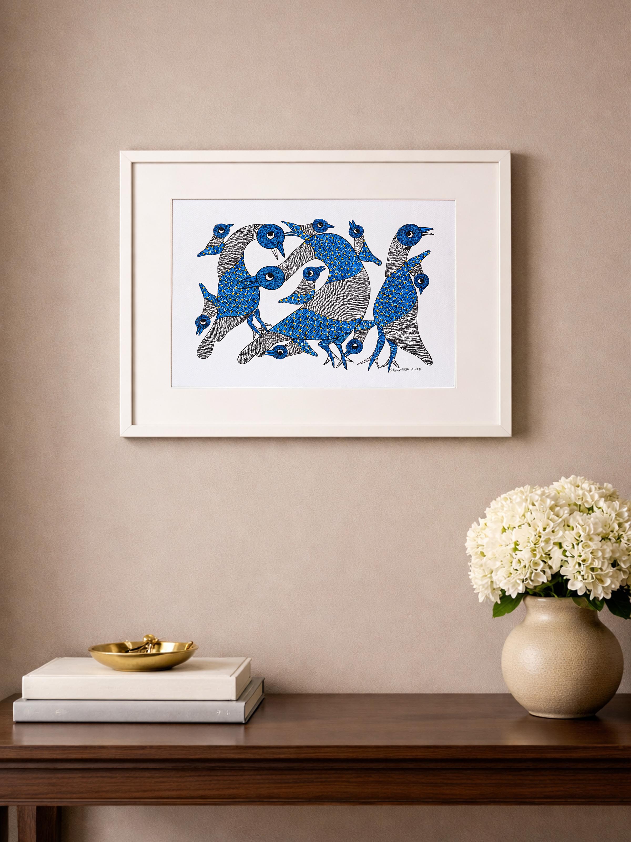 Silent Flock Gond Art