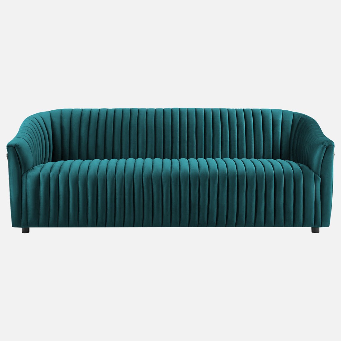 Camro Fabric Sofa (Teal Blue)