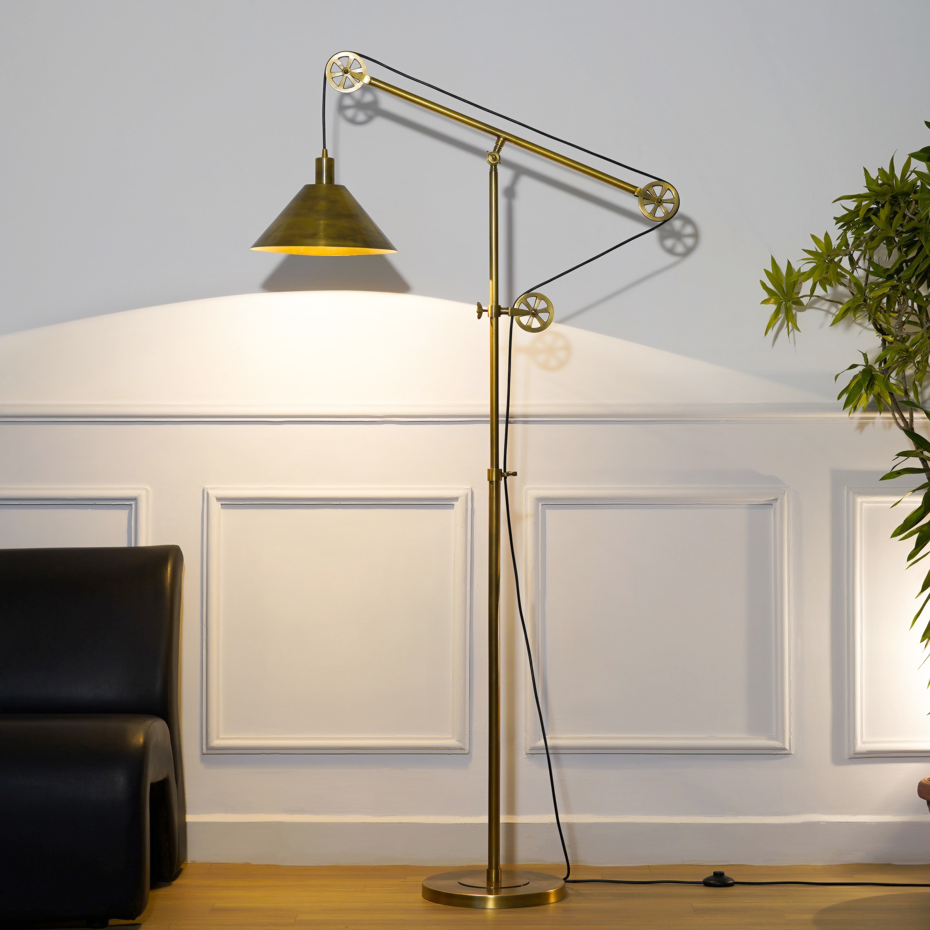 Holborn Classic Dome Swivel Arm Floor Lamp - Kapoor Lamp Shades