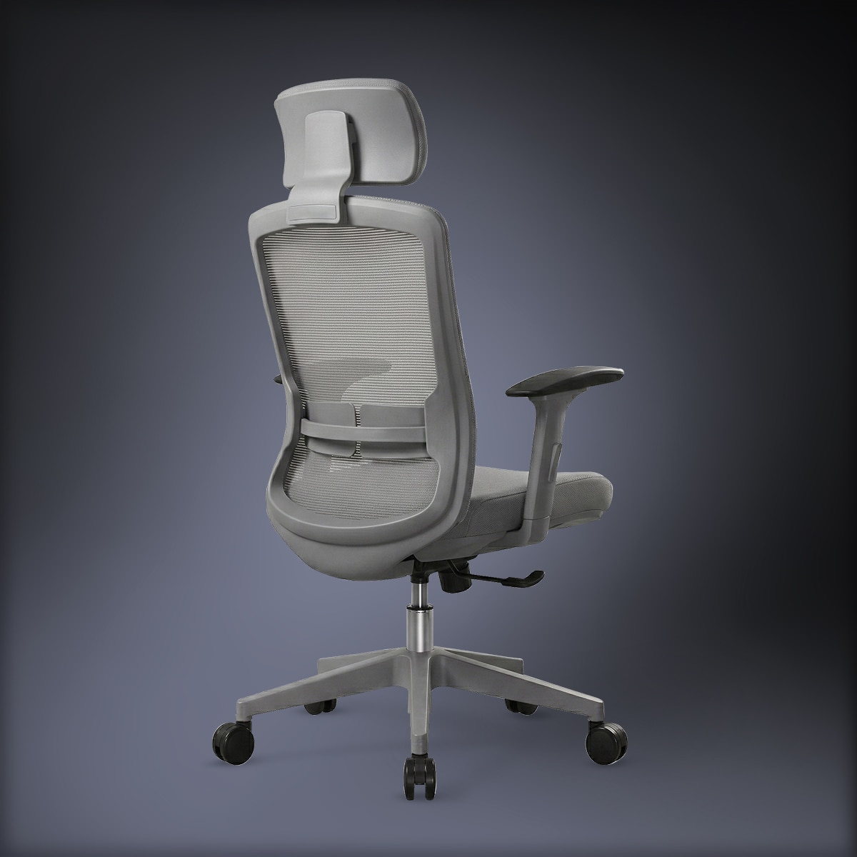 Kepler Brooks Eterna High Back Premium Office Chair in Grey Colour - Kepler Brooks