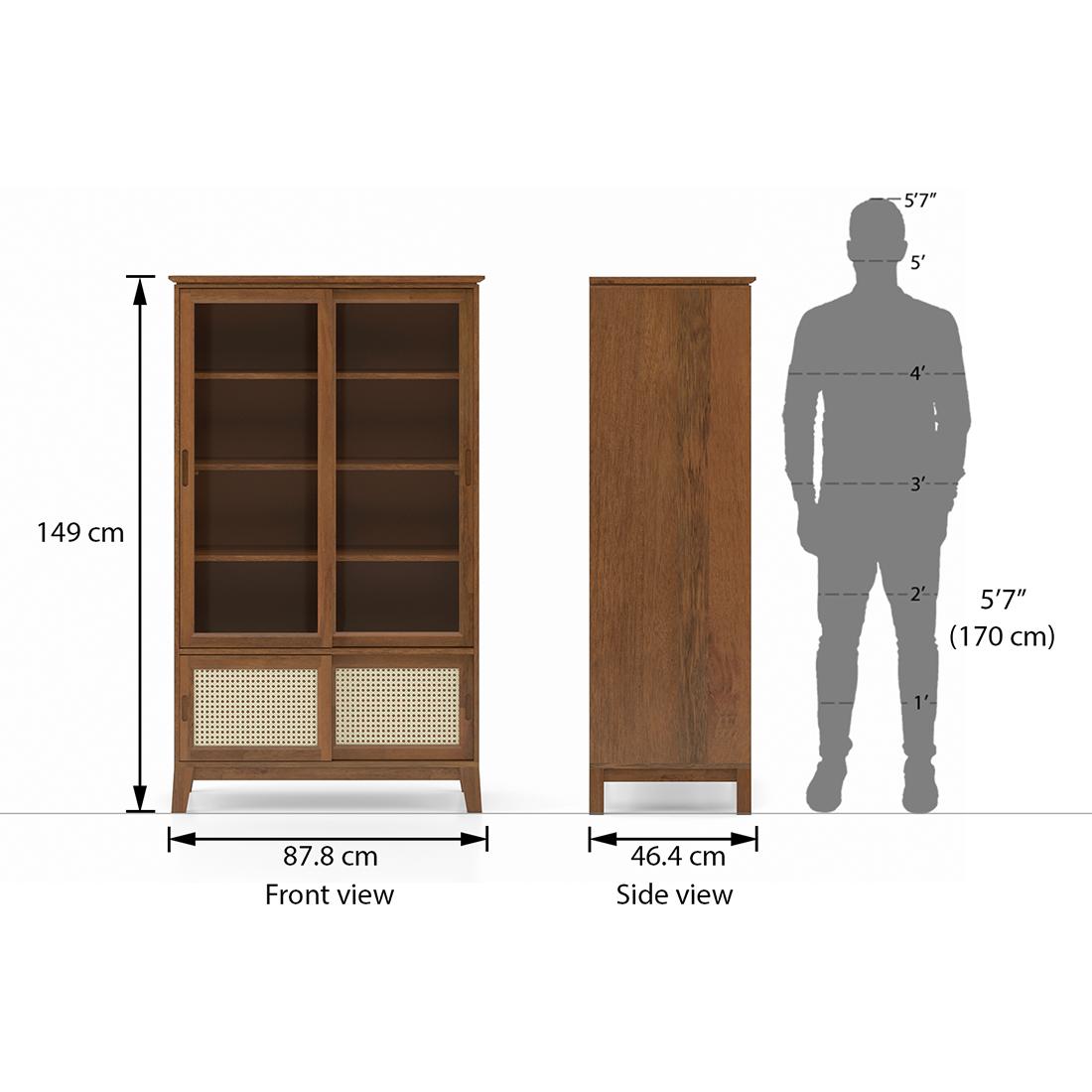 Fujiwara Bookshelf Finish Amber Walnut