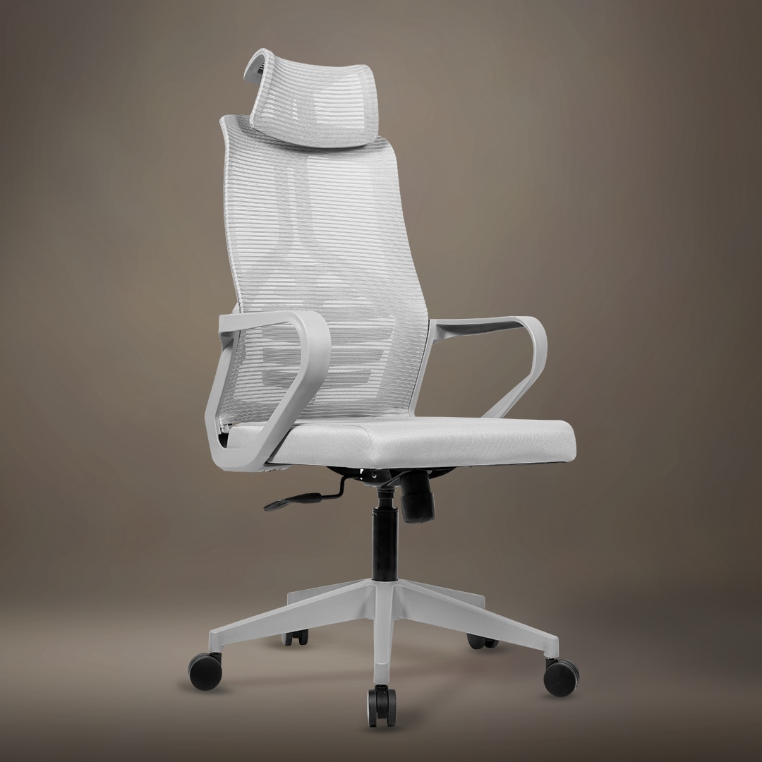Kepler Brooks Quartz HB Office Desk Chair in Grey Colour - Kepler Brooks