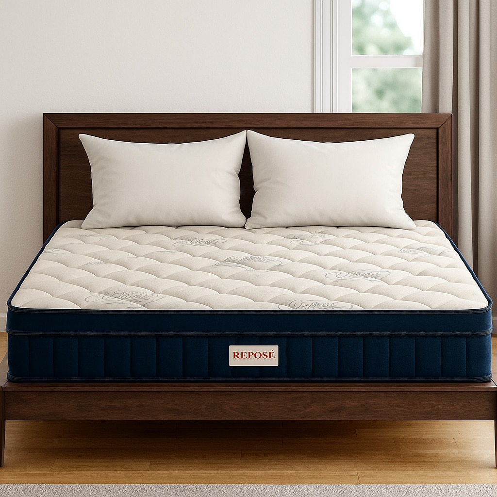 Repose Enviro-Pro Omni Top Pocketed Spring with Natural Latex Mattress (L x W: 78 inch x 60 inch, Thickness 6 Inches )