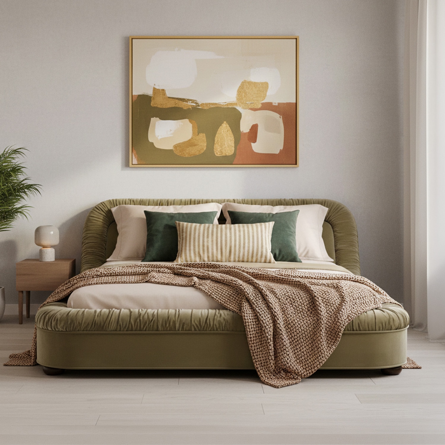 Casa Haven Relax King Size Bed in velvet With Engineered Hardwood Frame & Hydraulic Storage - Nestroots