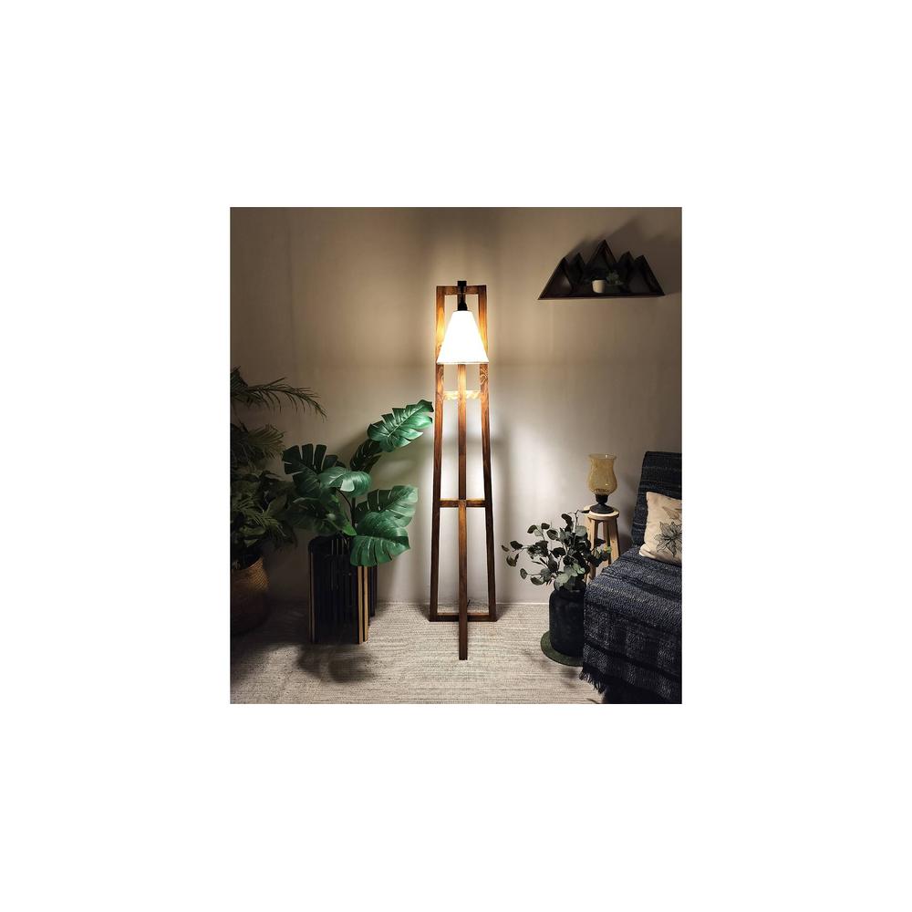 Achille Beige Jute Floor Lamp with Beige Jute Base