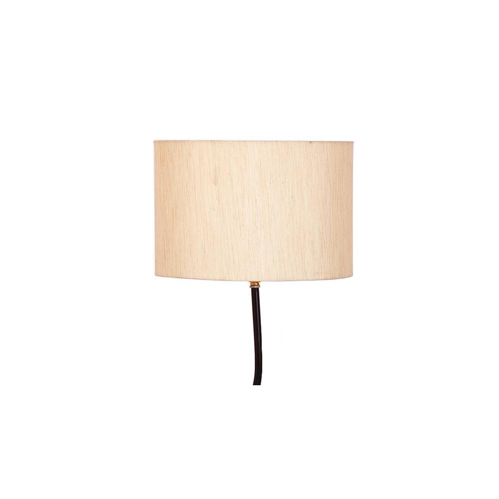 Ewan White Cotton Shade Floor Lamp