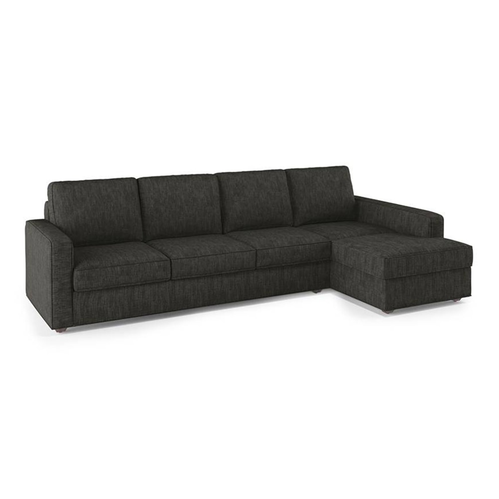 Apollo Compact Sofa (Colour : Graphite Grey, Cushion : Hard, Back Type : Regular, Seating Capacity : Right Aligned 3 Seater + Right Aligned Chaise)