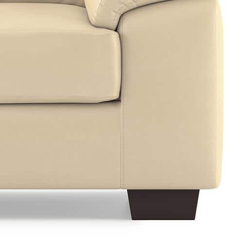 Esquel 2 Seater Leatherette Sofa in Cream Colour