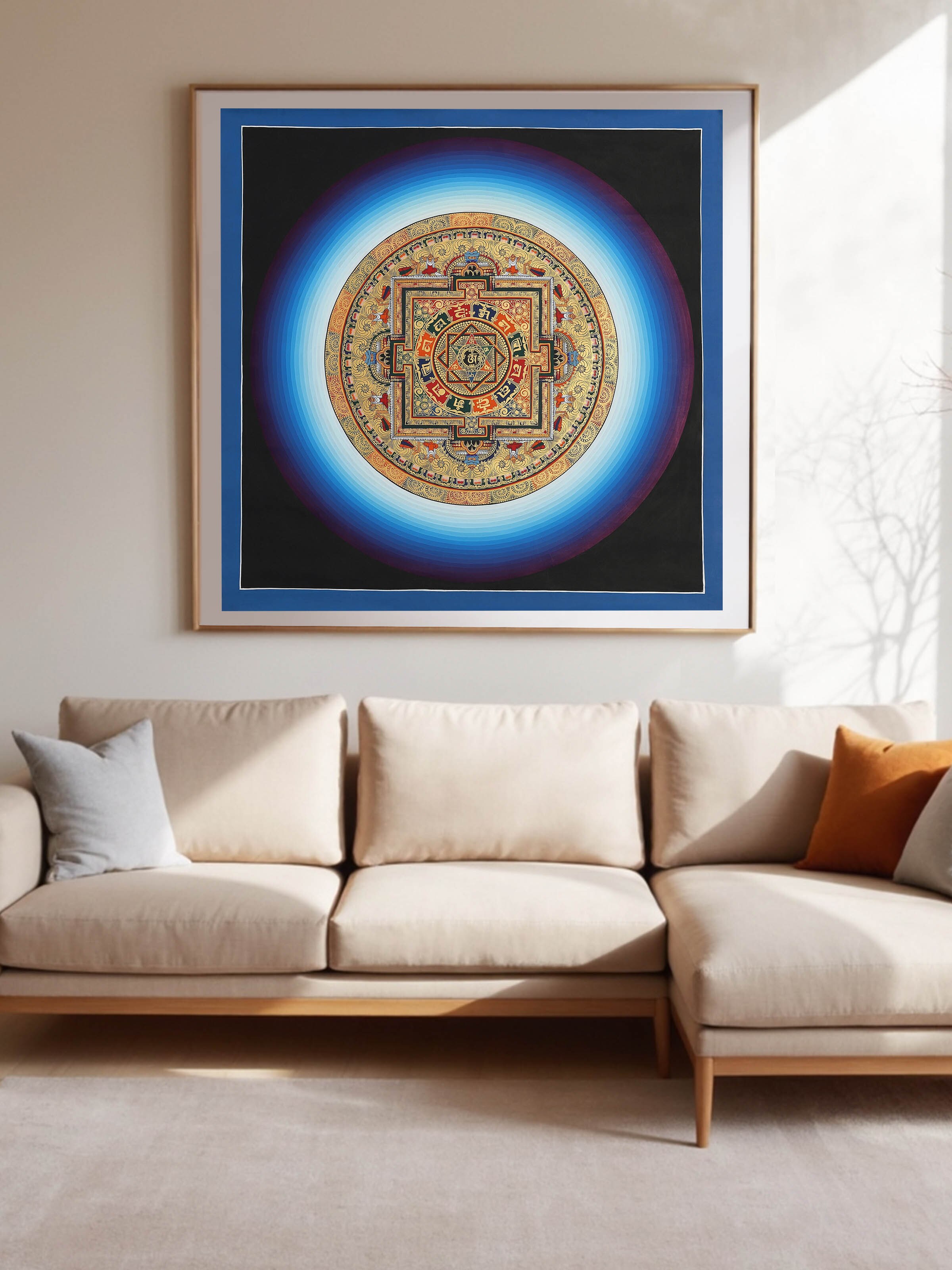 Rainbow Mandala Thangka Painting