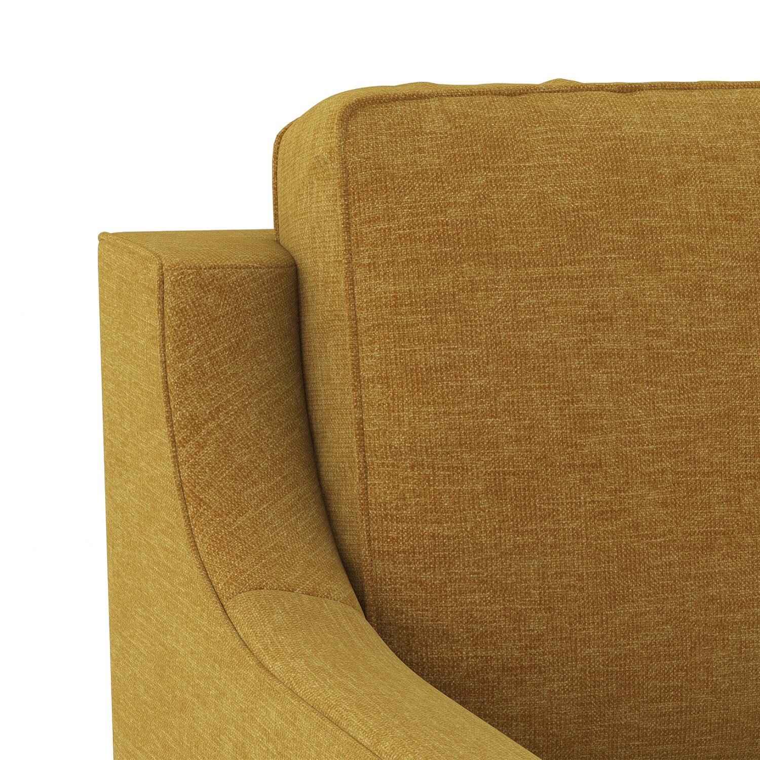 Abbey Sofa (Colour : Ochre, Cushion : Hard, Seating Capacity : 2 Seater)