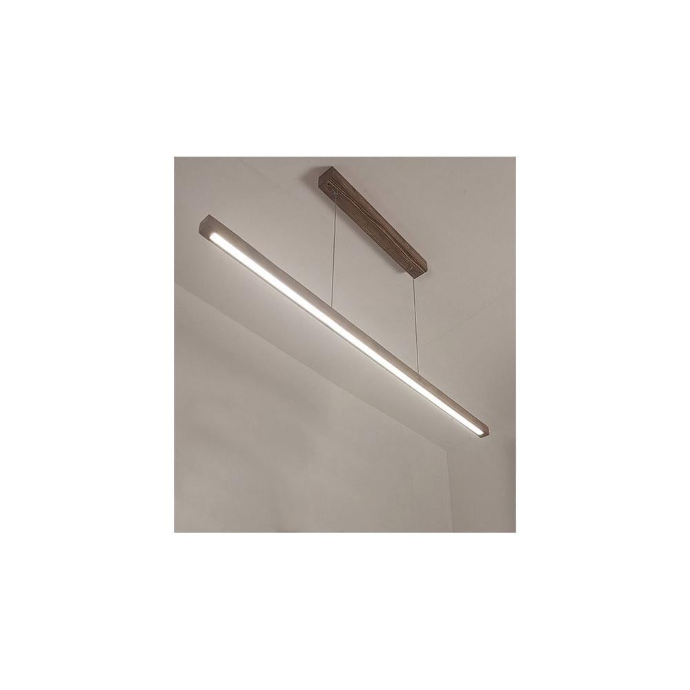 Brigitte 36 Brown Solid Wood Single Hanging Light