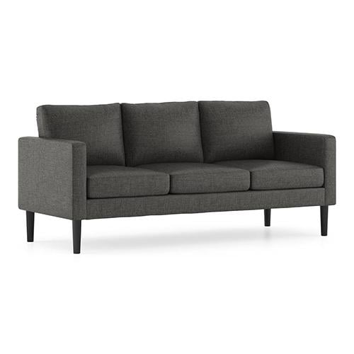 Liverpool 3 Seater Fabric Sofa (Steel)