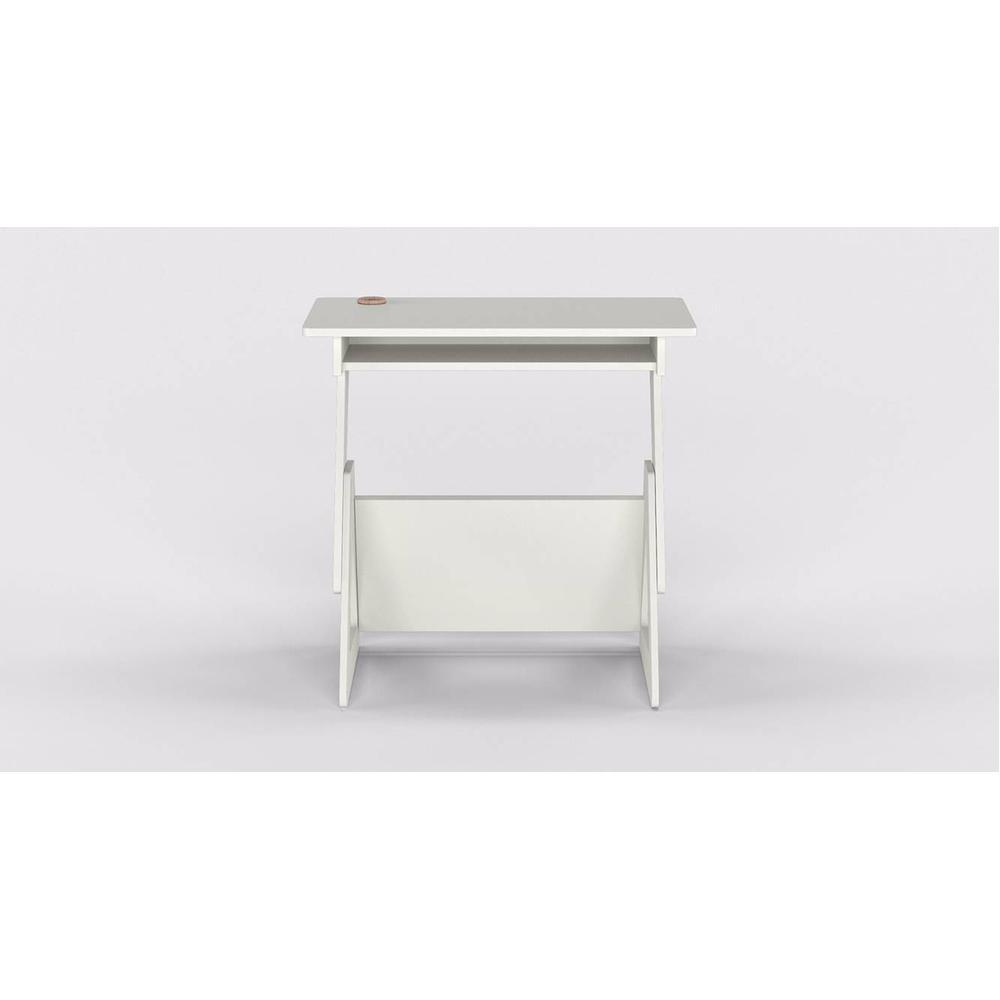Height Adjustable Growing Up Table - White-Kids