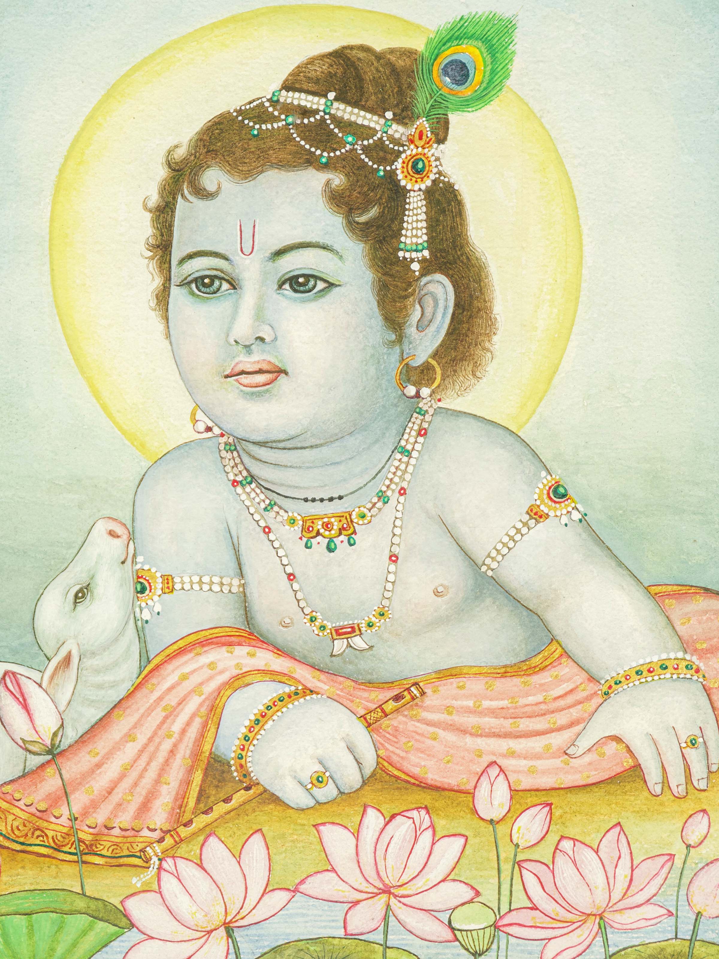 Shri Krishna Miniature Painting