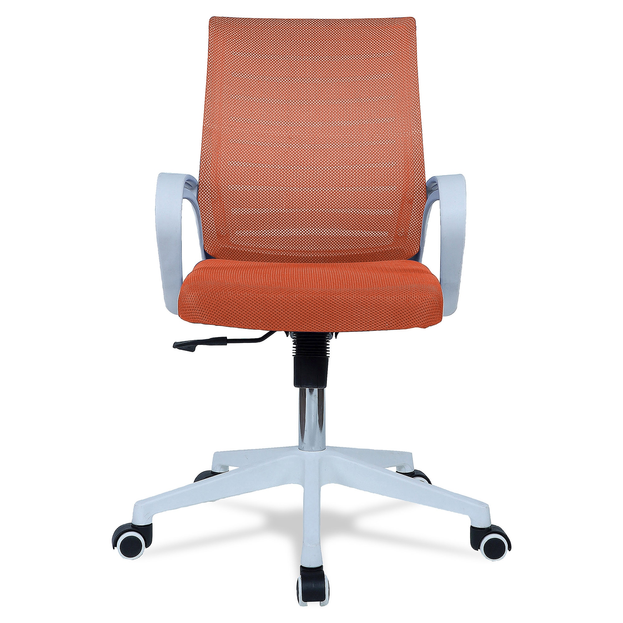 Mmarveal Mid Back Ergonomic Chair in Orange Colour