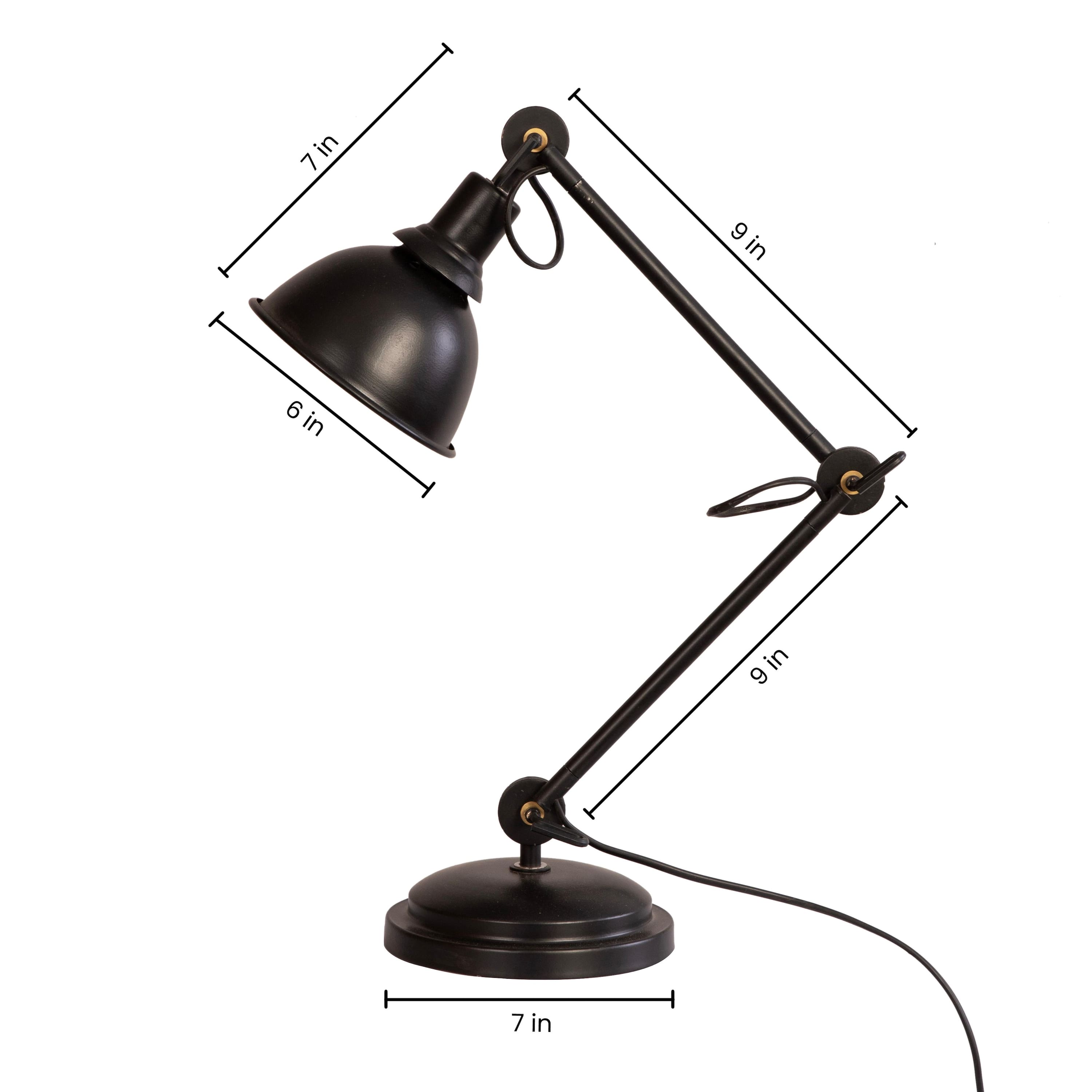 Sweden Black Swing Arm Desk Lamp By Shoppeefry