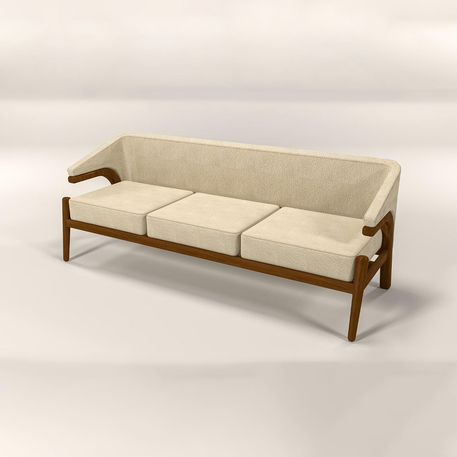 Contemporary Premium Minimalist Fabric Sofa (Colour: Beige, Seater: 3+2)